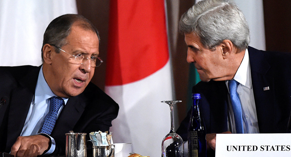 Russian Foreign Minister Sergei Lavrov and US Secretary of State John Kerry