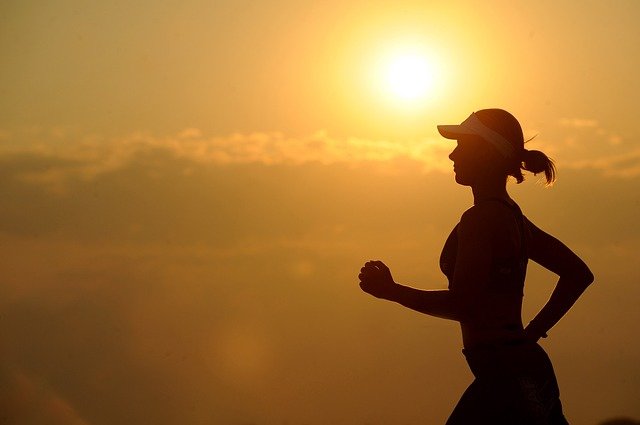 woman jogging