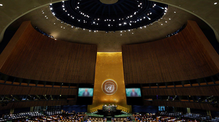 Click to enlarge UN meeting hall
