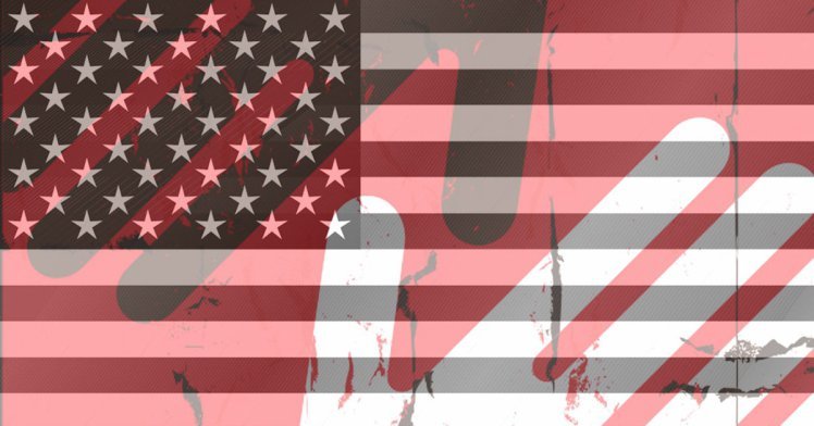 hate crimes US flag