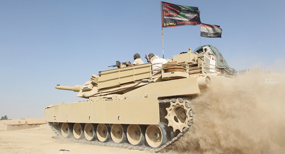 A tank of the Iraqi army