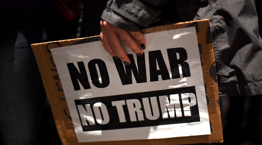 Click to enlarge anti-Trump sign