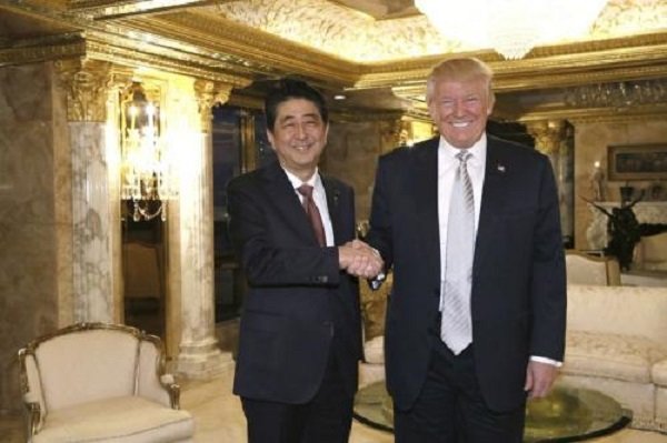 Shinzo Abe and Donald Trump