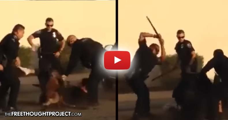 cops beat man