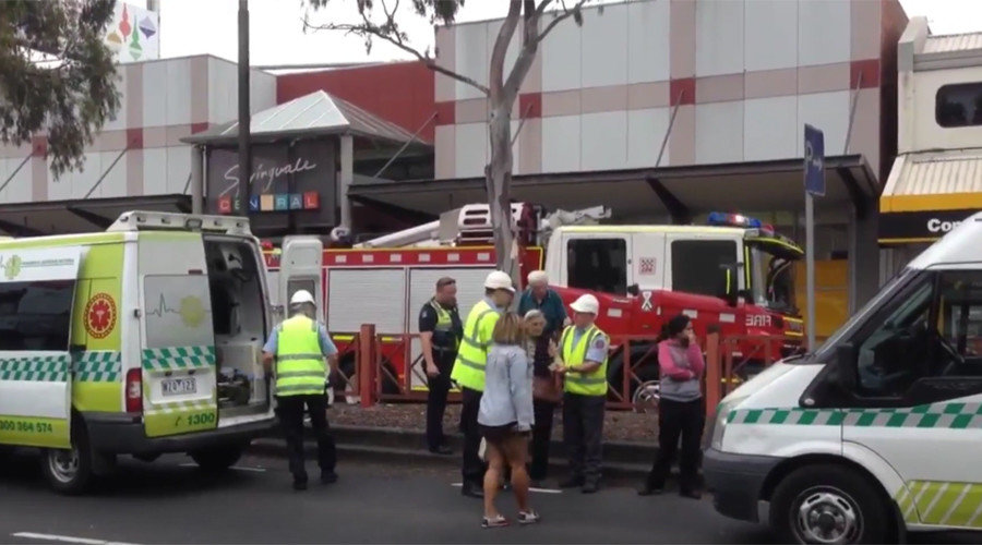 Australian bank fire