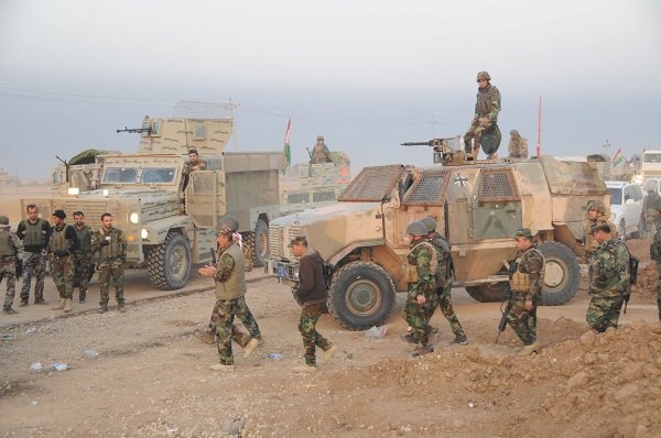 Click to enlarge Peshmerga forces in Mosul