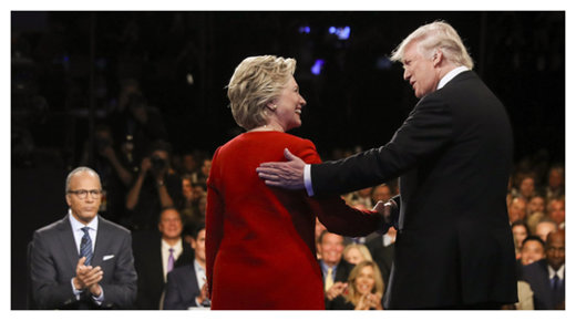 Click to enlarge Hillary and Trump