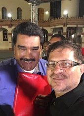 Ricardo Moreno with President Nicolas Maduro
