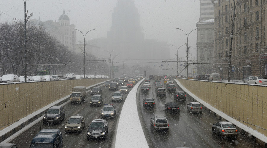 Moscow traffic jam