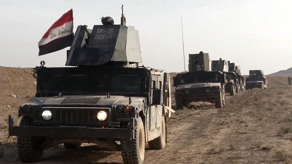Iraqi troops in Mosul