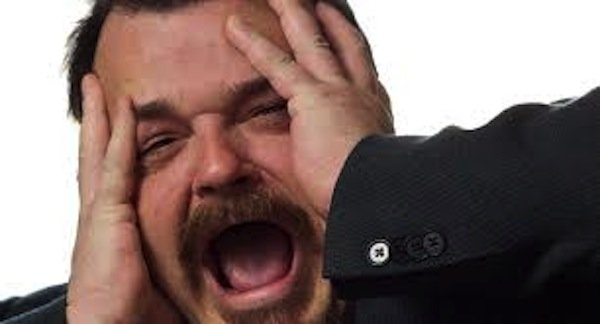 guy freaking out