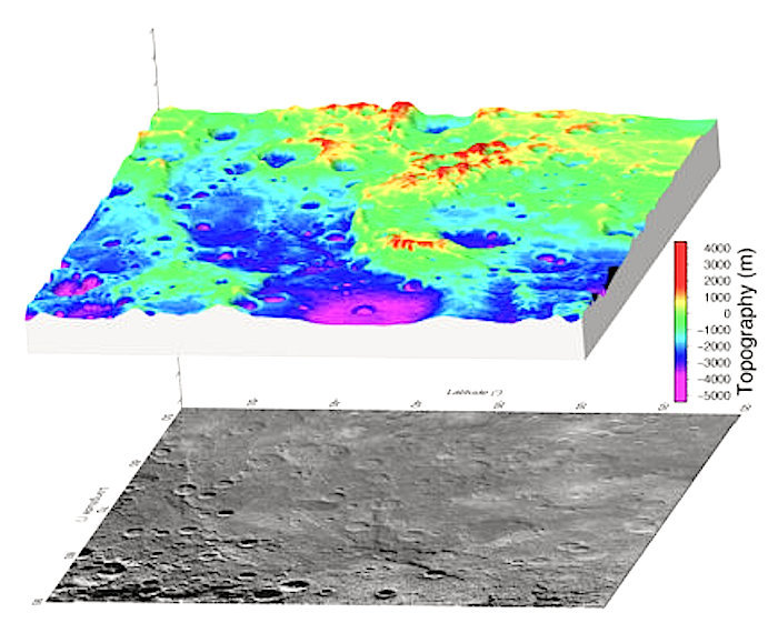 Mercury elevation model