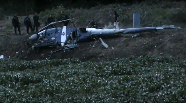 helicopter ‘shot down’ in Rio