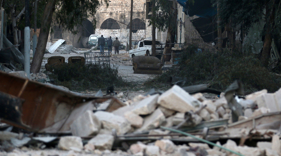 shelling aleppo