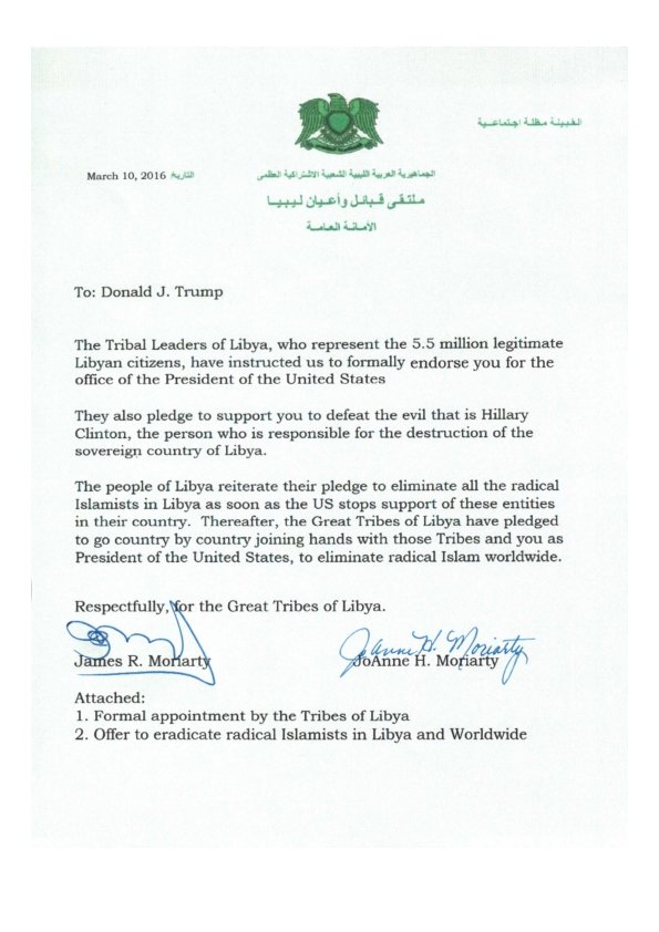 libyan tribes trump