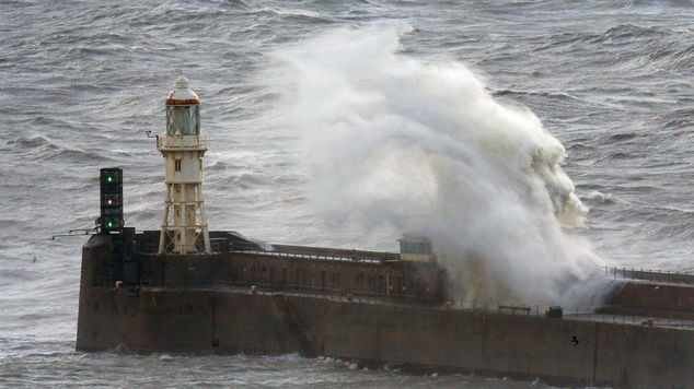 Click to enlarge Storm Angus hits UK