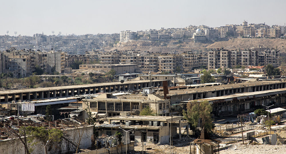Click to enlarge Eastern neighbourhood of Aleppo