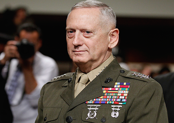 retired Marine general James Mattis