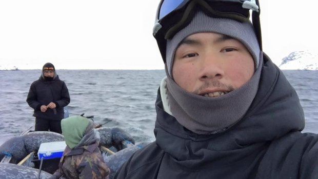 Click to enlarge Aibillie Elijassiapik was out hunting seals near Inukjuak, Que., when he discovered an unusual seal fetus.