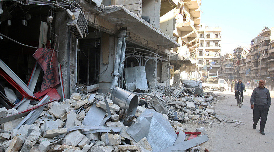 Aleppo destroyed building