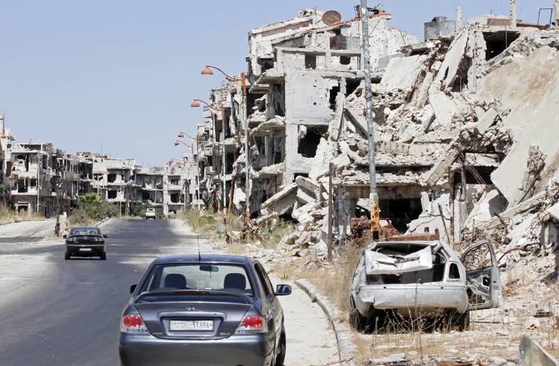 Homs destruction
