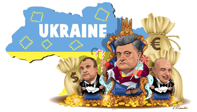 Ukraine Kiev Poroshenko corruption collapse oligarchs economy