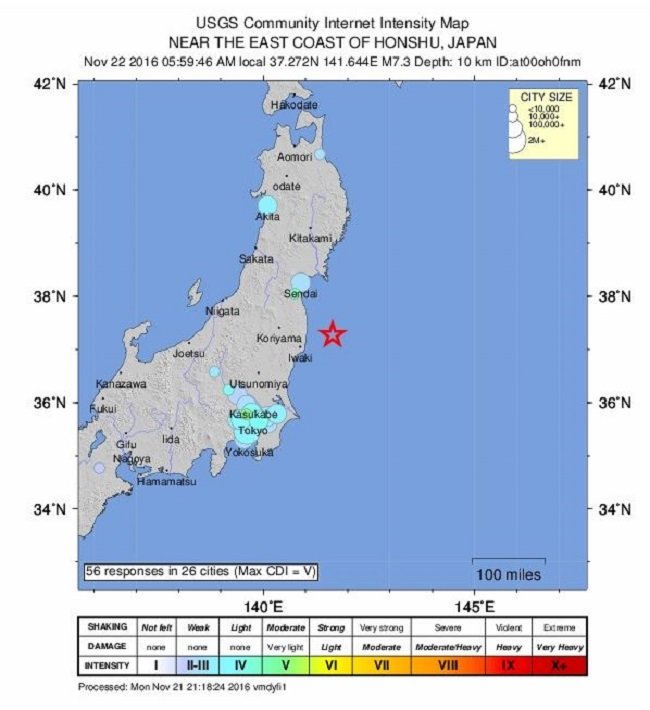 Click to enlarge Japan Earthquake