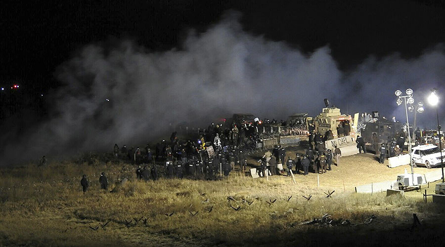 Click to enlarge DAPL protests violence