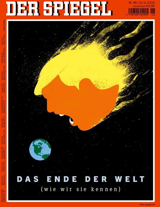 Click to enlarge Der Spiegel Comet Trump