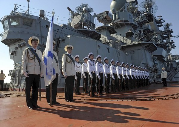 Russia's Pyotr Veliky missile cruiser