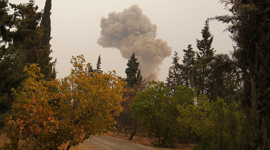 Click to enlarge Shelling Aleppo