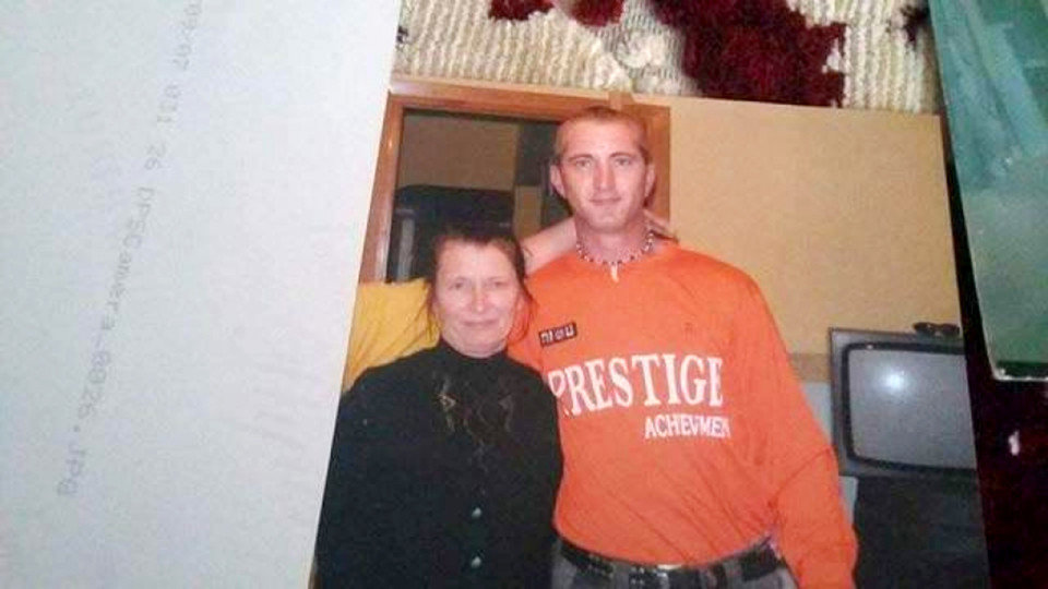 Ionel Mihaila and his mother