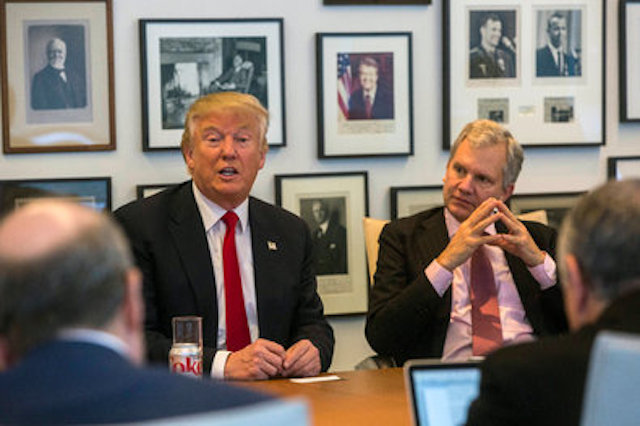 Click to enlarge Trump meeting with NYT