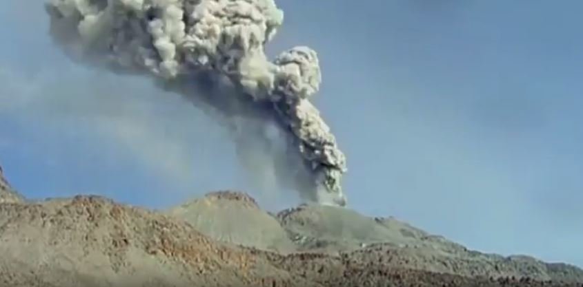 Peru's Sabancaya volcano erupts
