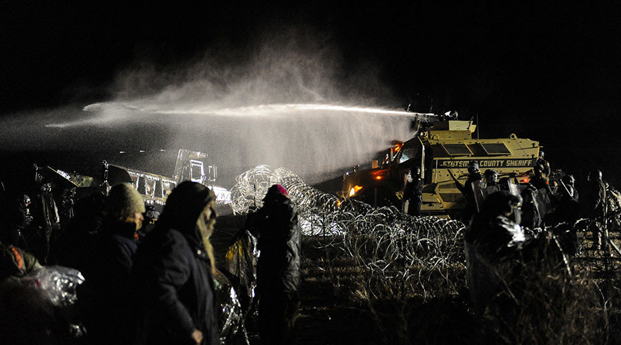 water cannon standing rock DAPL