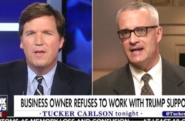 tucker carlson and Mathew Blanchfield