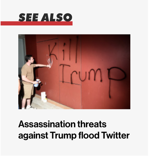 Assassination threats against Trump flood Twitter