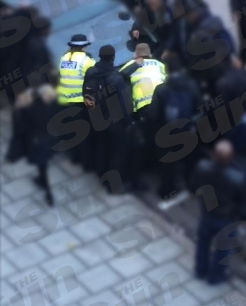 Click to enlarge cops beaten down
