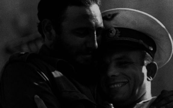 Fidel Castro meets cosmonaut Yuri Gagarin