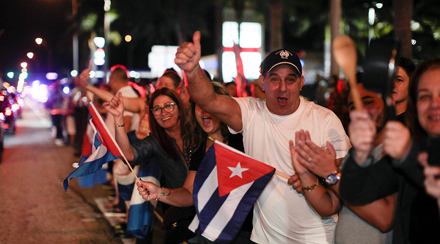 Click to enlarge castro death celebration