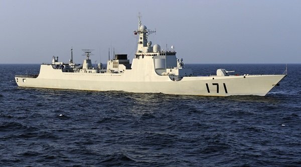 Chinese navy warship, the DDG-171 Haikou destroyer