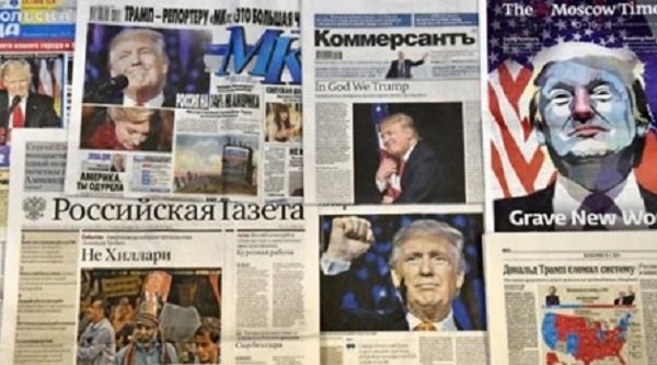 Various newspaper headlines