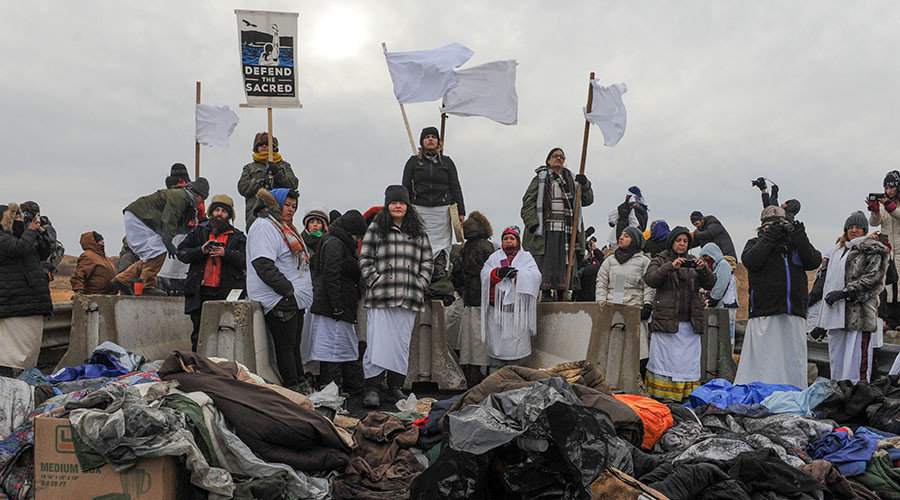 Pipeline protest
