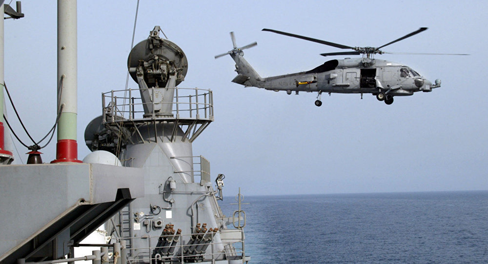 US SH-60 helicopter