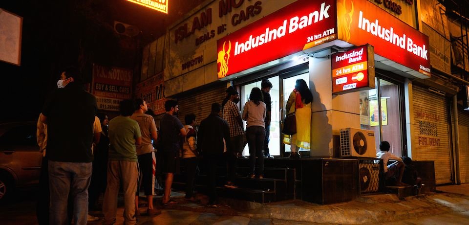 Indians at ATM Machines