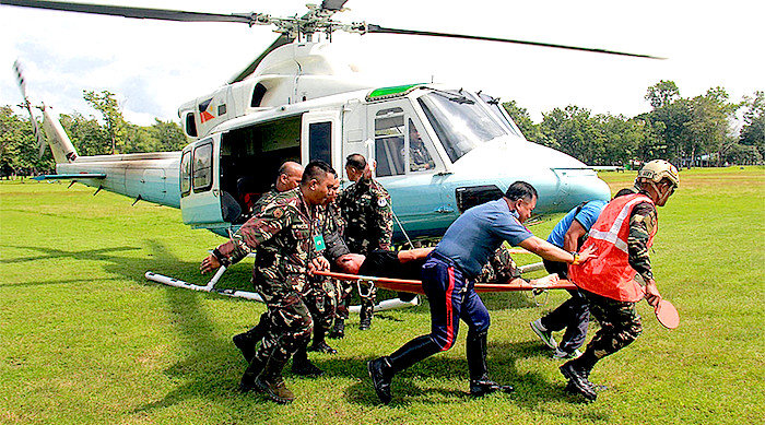 Chopper and injured