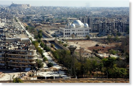 al-Qasr district of eastern Aleppo