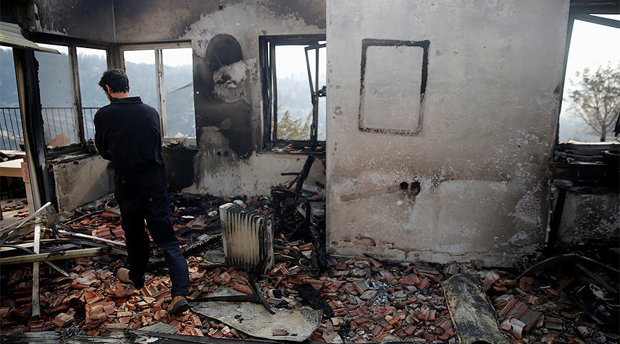 Click to enlarge Nataf wildfire