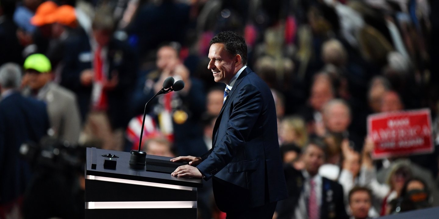 Click to enlarge Peter Thiel at the Republican National Convention