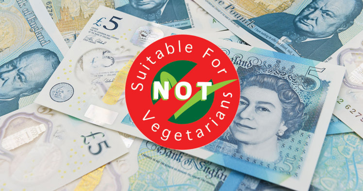 UK bank notes animal fat